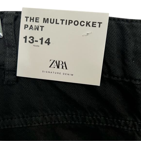Zara NWT Multi-pocket cargo pants kids  13-14 - Picture 4 of 8